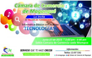 Informática Básica con Nuevas Tecnologías @ Cámara de Comercio sede Mompox