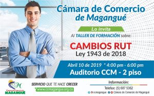 Cambios RUT Ley 1943 de 2018