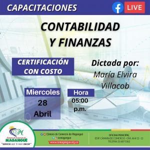 CAPACITACIÓN SOBRE CONTABILIDAD Y FINANZAS @ FACEBOOK CÁMARA DE COMERCIO MAGANGUÉ