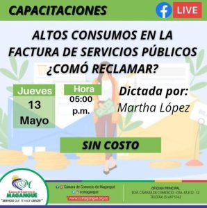 ALTOS CONSUMOS EN LAS FACTURAS DE SERVICIOS PÚBLICOS DOMICILIARIO ¿COMO RECLAMAR? @ FACEBOOK CÁMARA DE COMERCIO MAGANGUÉ